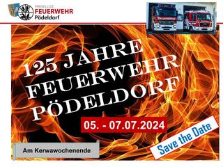 Feuerwehrfest 125 Jahre FFW Pödeldorf